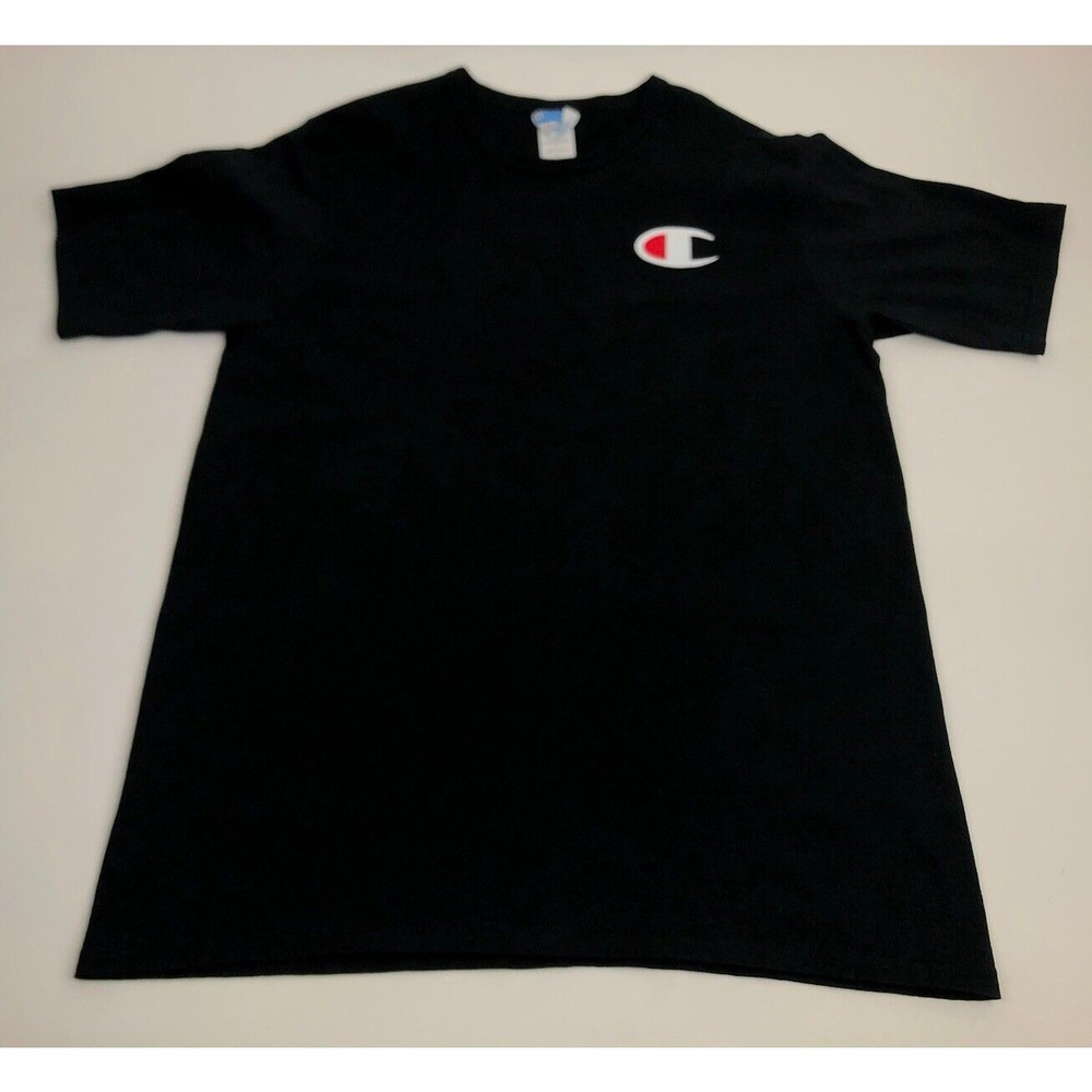 Vintage Champion Athletic T Shirt Black Mens Size XL